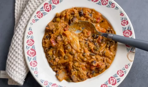 Curry de haricots noirs lait de coco