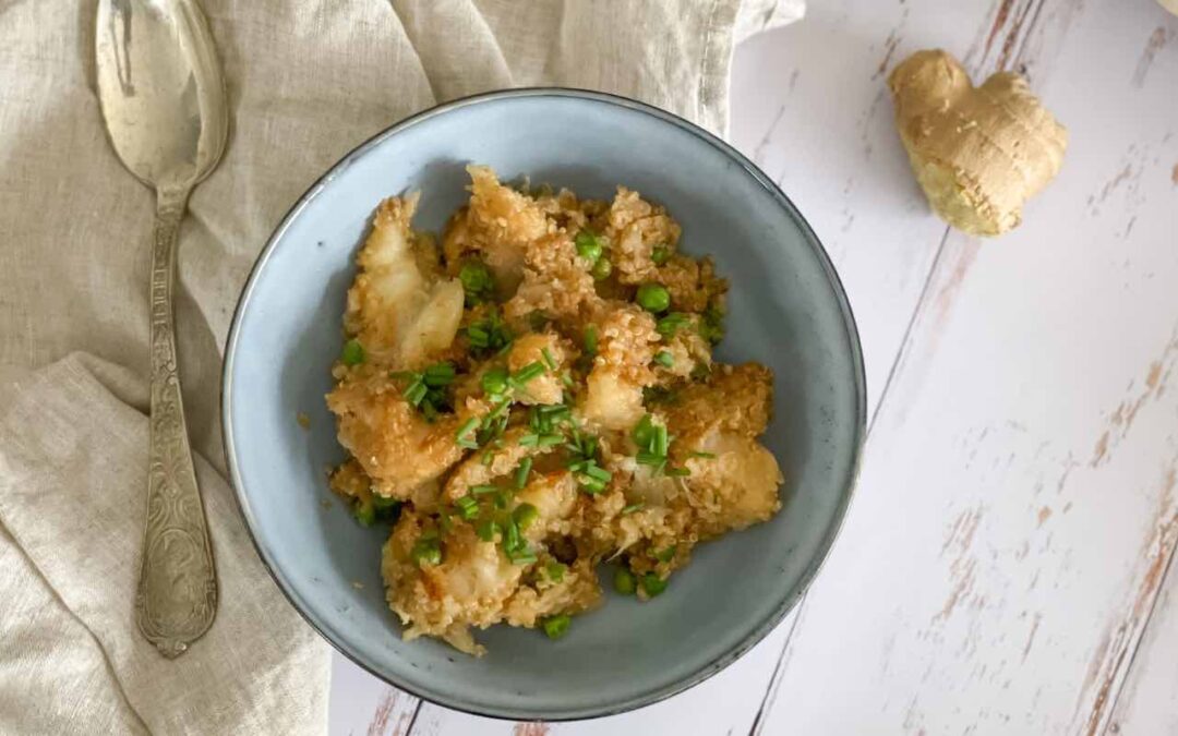 One-pot Quinoa au pâtisson (recette équilibrée & vegan)