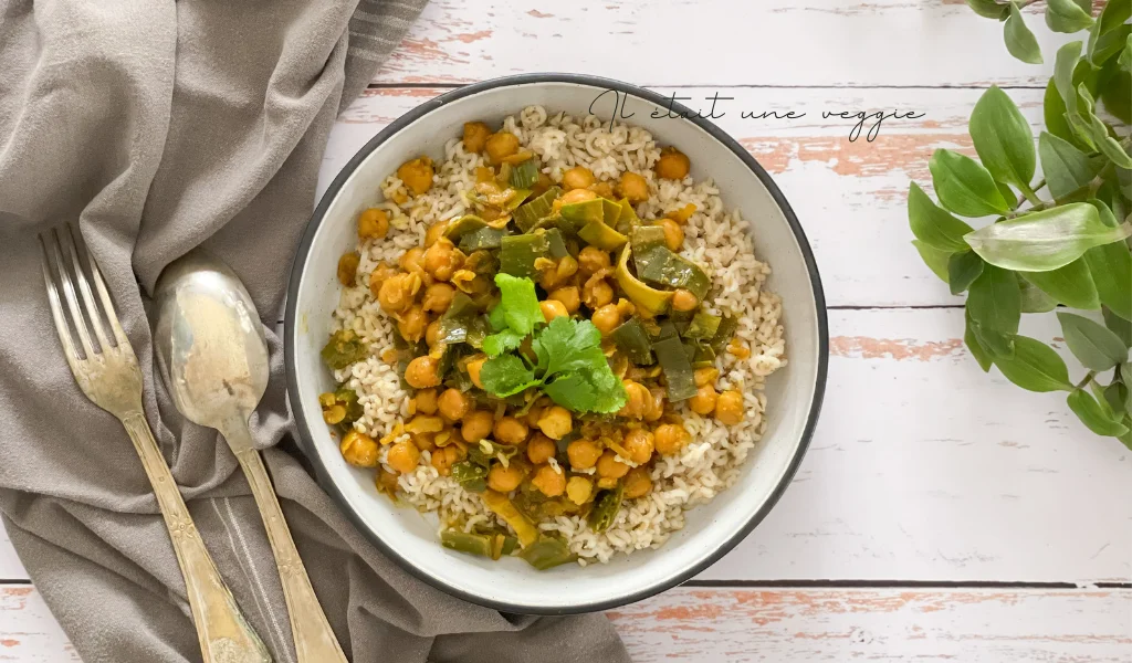 recette curry de pois chiches vegan aux légumes de saison
