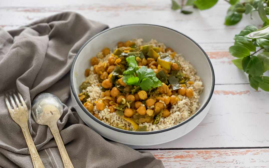 recette curry de pois chiche au lait de coco vegan et legumes