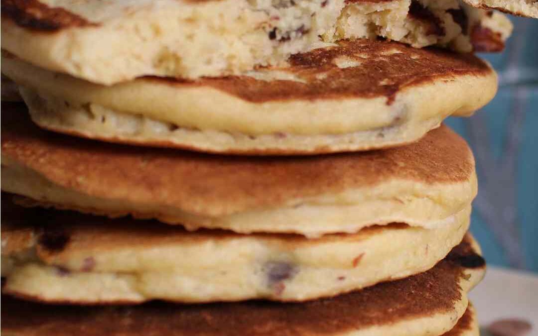 Pancakes moelleux aux pépites de chocolat