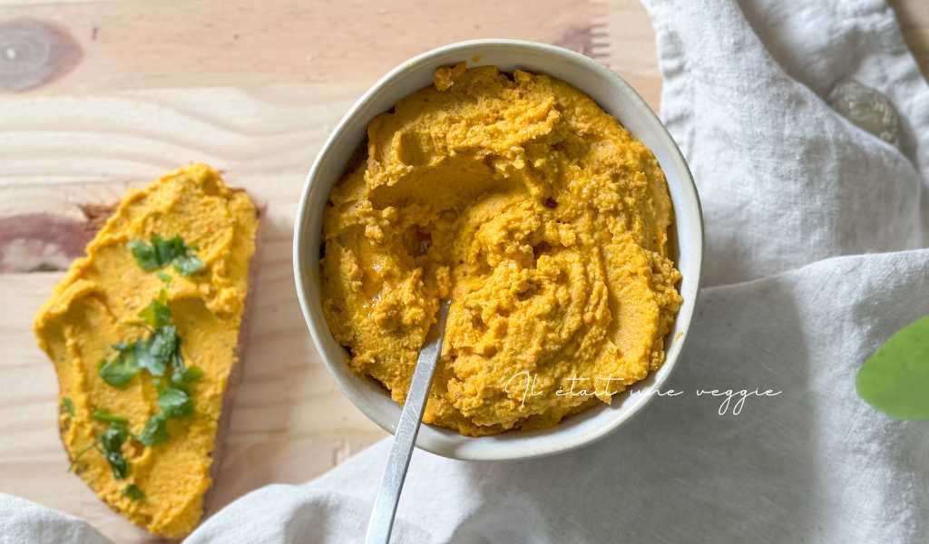 Tartinade de lentilles corail façon houmous au potimarron
