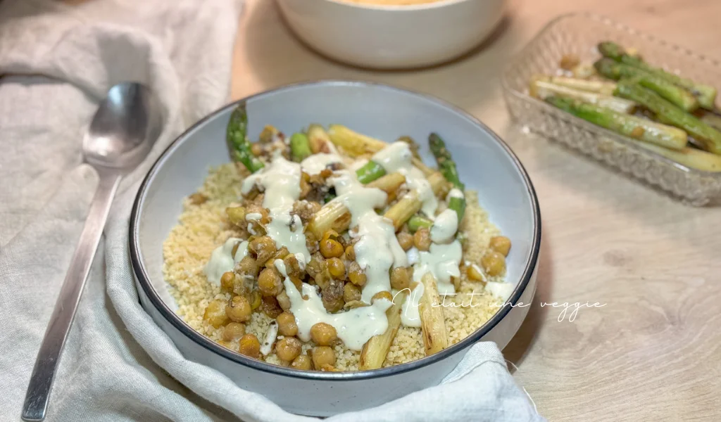 recette semoule couscous pois chiche asperge
