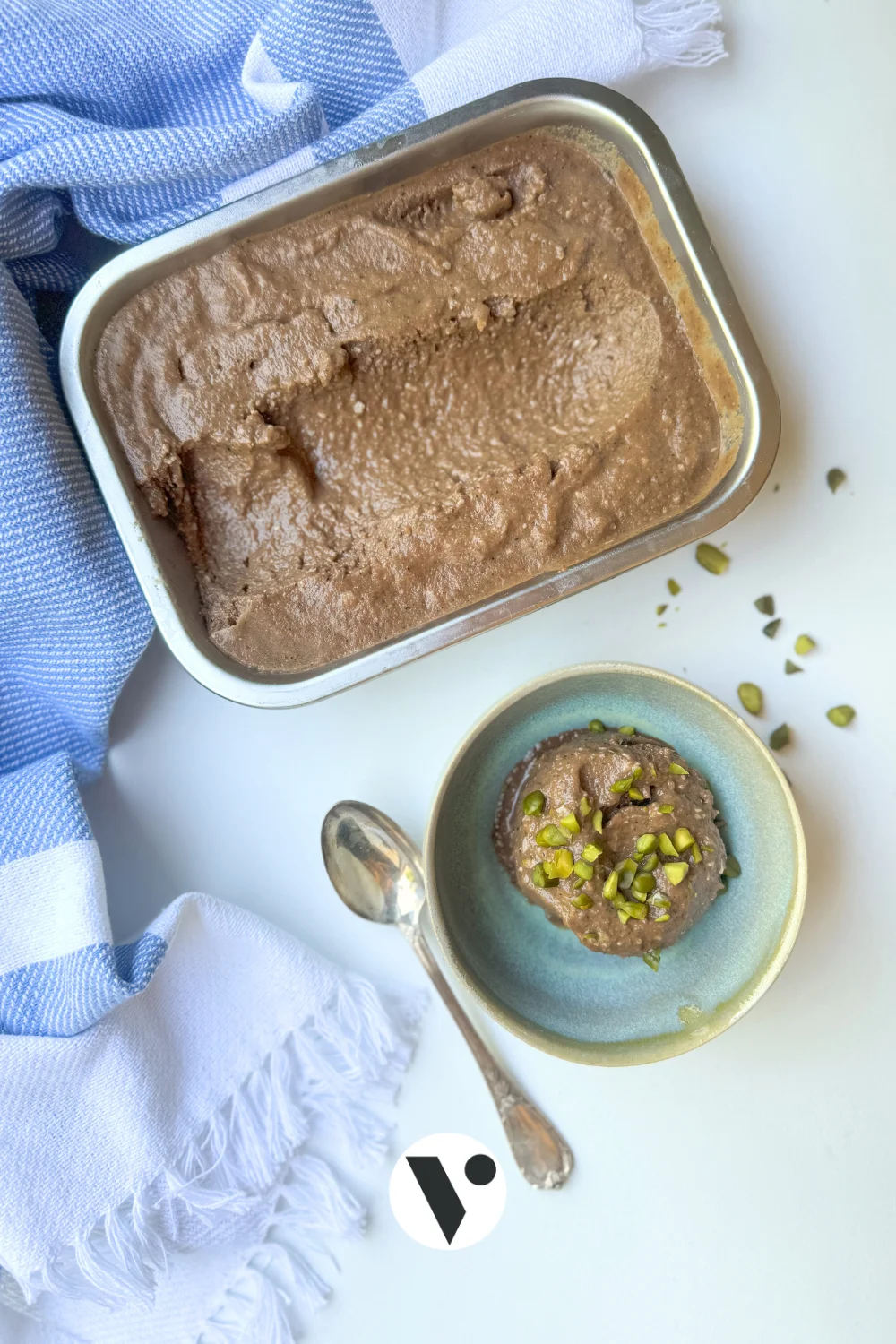 recette nice cream vegan chocolat noisette courgette