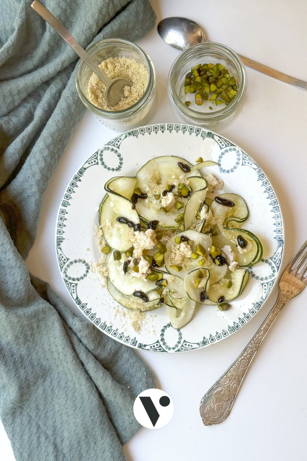 recette courgette crue carpaccio