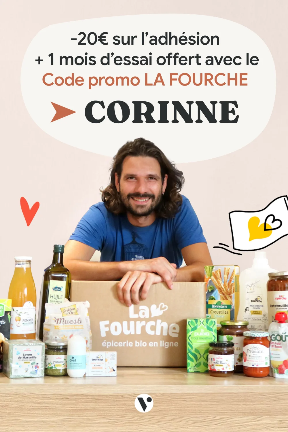 lucas cofondateur La Fourche bio code promo 2026 adhesion code influenceur instagram iletaituneveggie