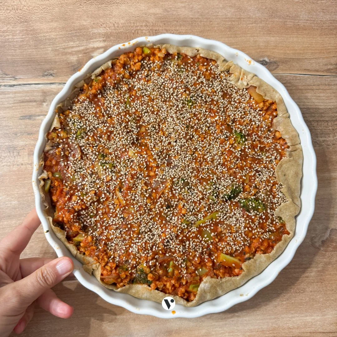 Recette quiche à la viande végétale PST