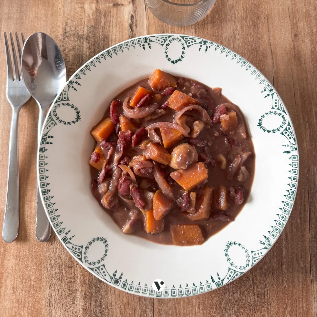 Recette ragout haricots rouges facon bourguignon facile