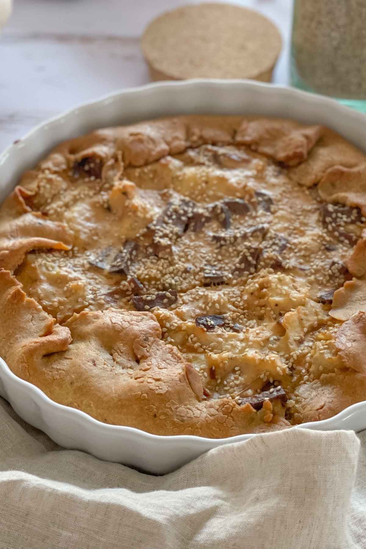 Recette Quiche lorraine vegan facile aux lardons de tofu fumé