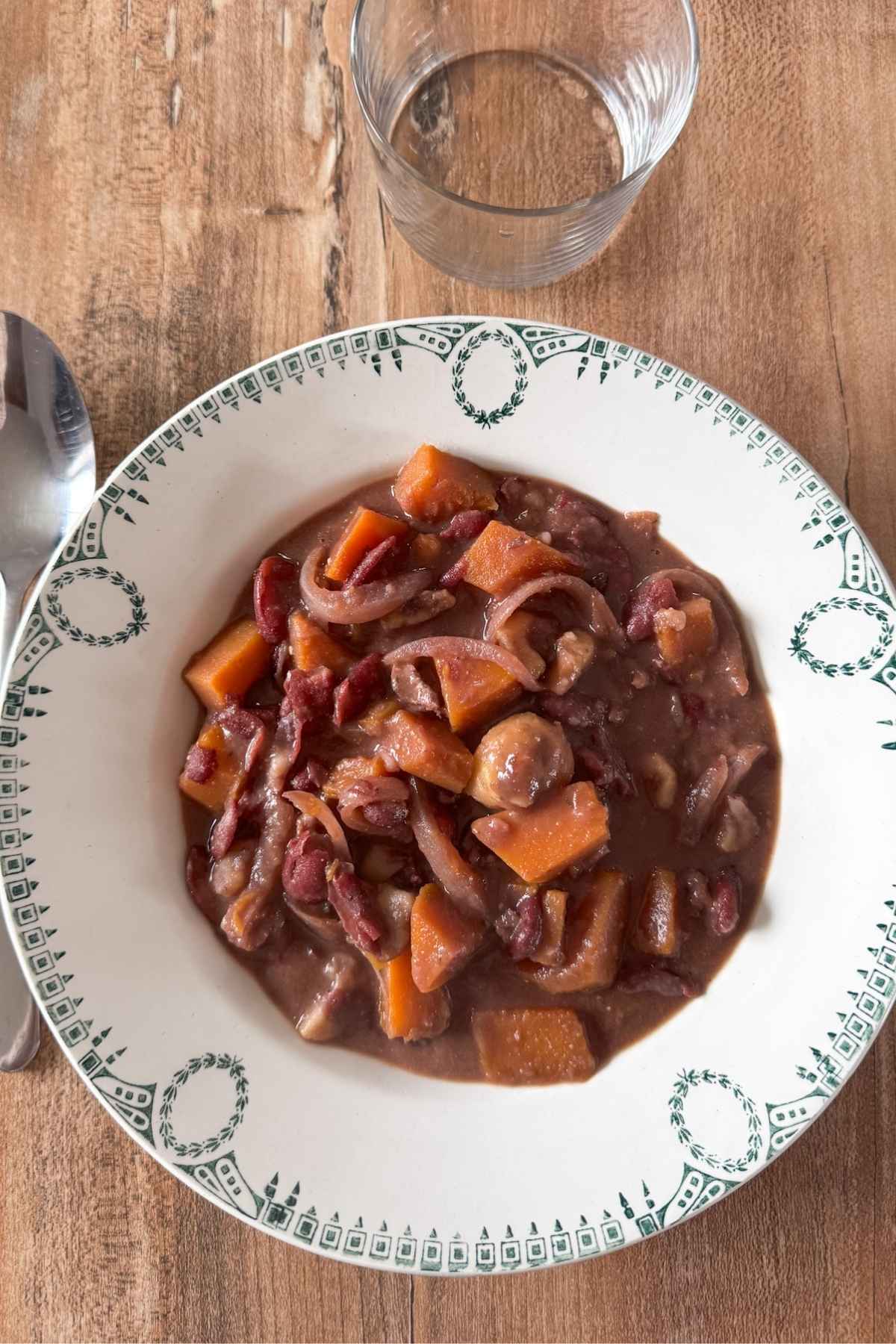 Recette mijoté de haricots rouges, butternut, châtaignes façon bourguignon
