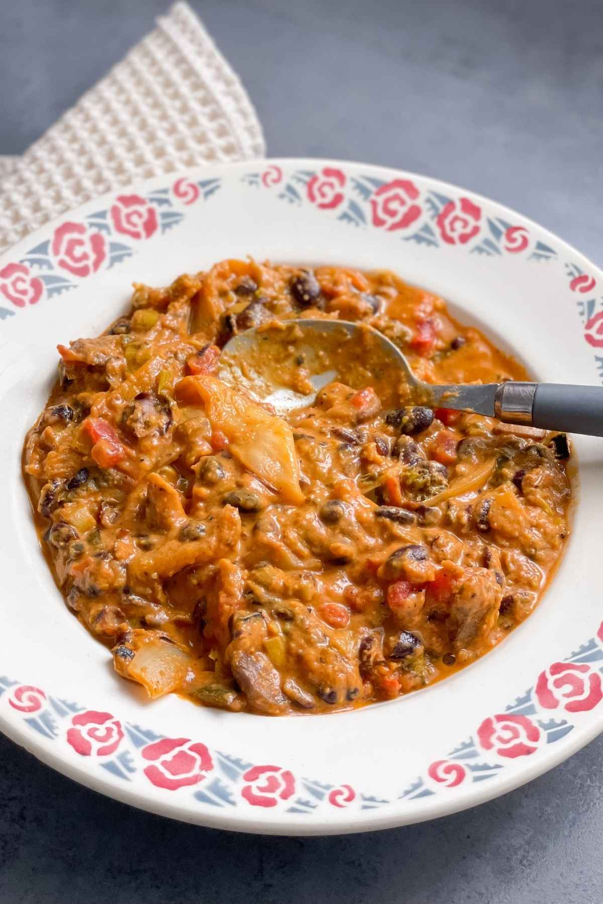 Recette de haricots noirs en curry aux légumes