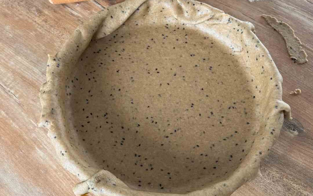 Pâte brisée vegan, Recette à la farine de blé et sarrasin