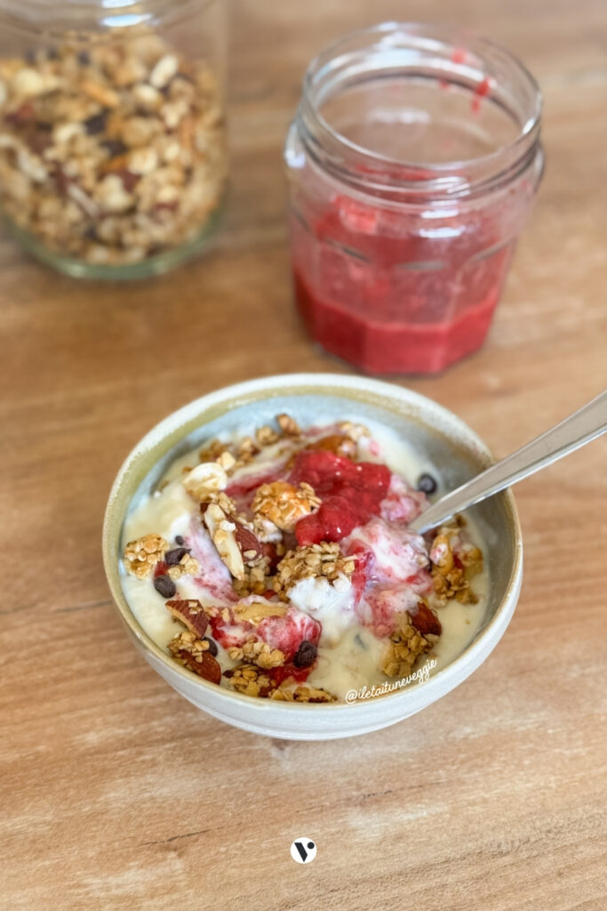 Dessert a la crufiture et graines de chia