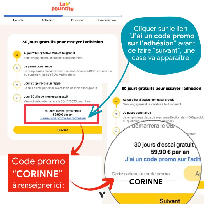 code promo adhesion la fourche influenceur