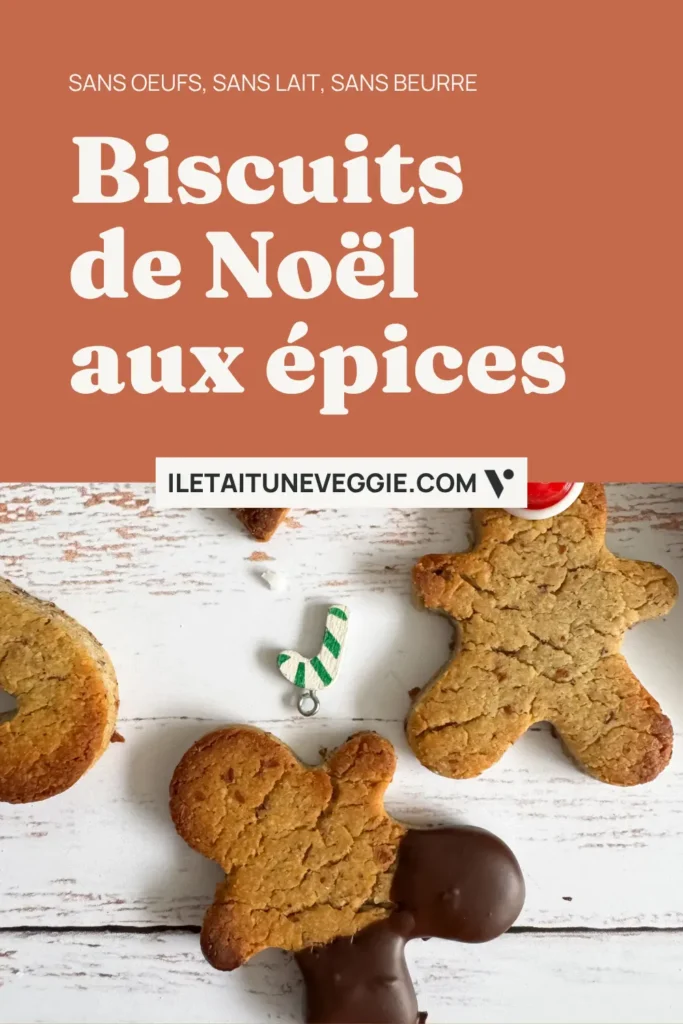 Biscuits de Noel aux epices sans oeufs sans beurre sans lait