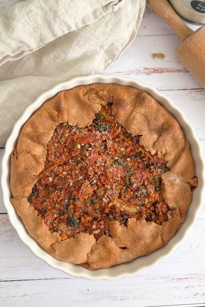 Quiche à la viande végétale rapide et facile