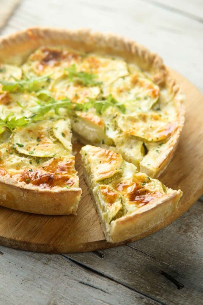 Quiche vegan aux courgettes et tofu soyeux