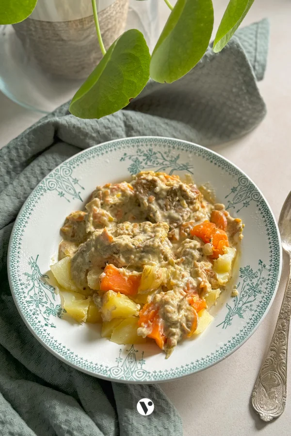 Recette Waterzooi vegan au seitan au cook expert