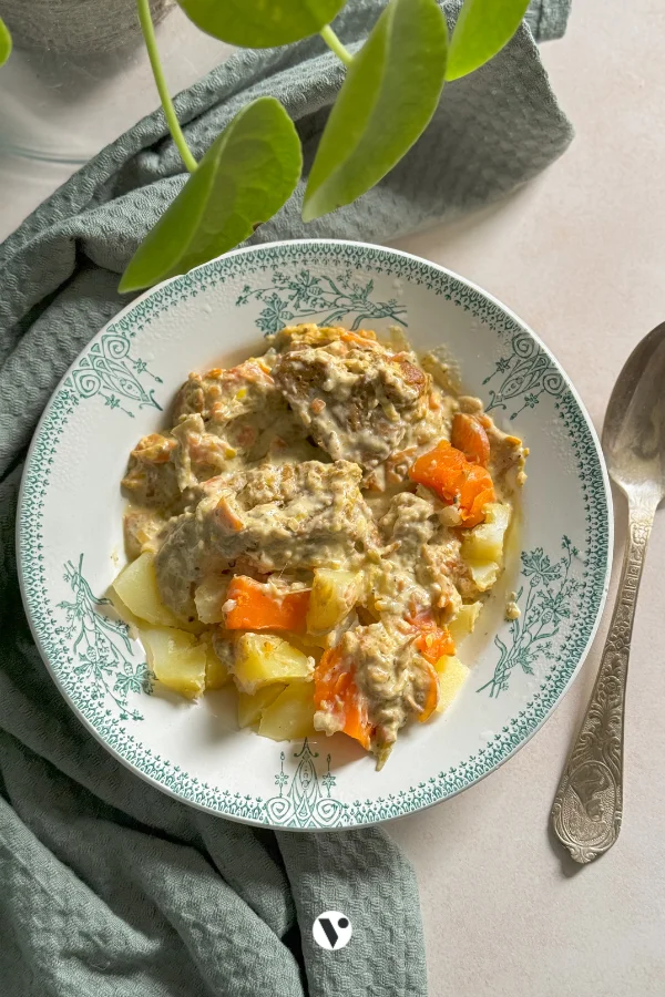 Waterzoi végétalien au seitan