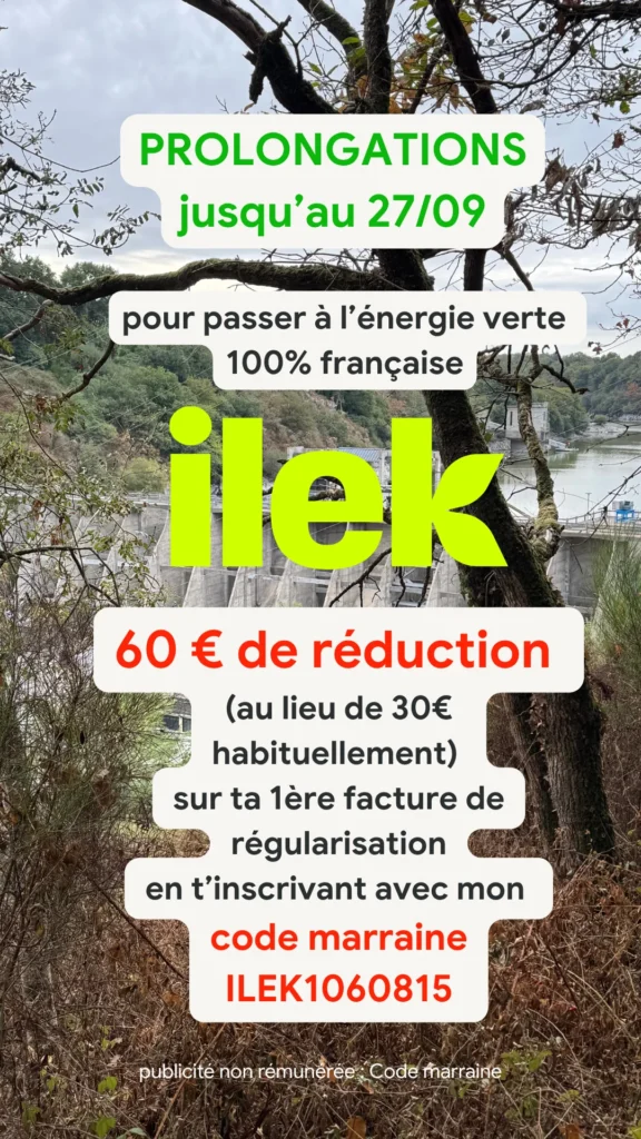 code promo ilek marraine energie verte avis