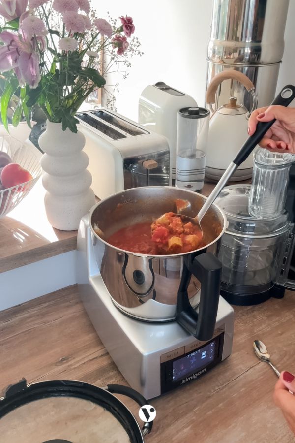 Rougail saucisse vegan au cook expert magimix